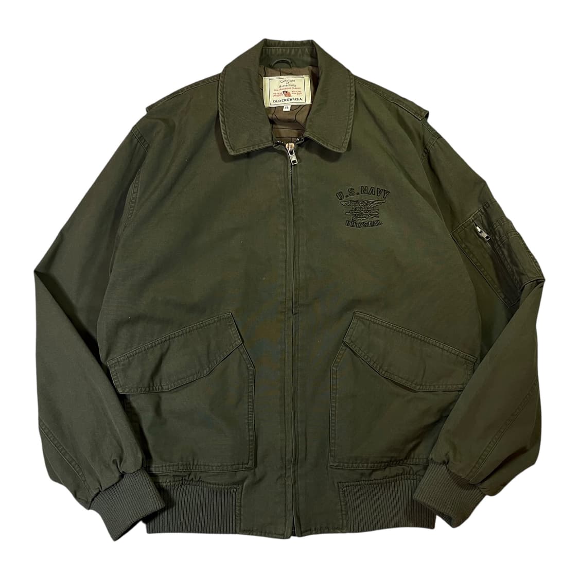 OLD CROW USA 네이비 빅로고 블루종  상품이미지2