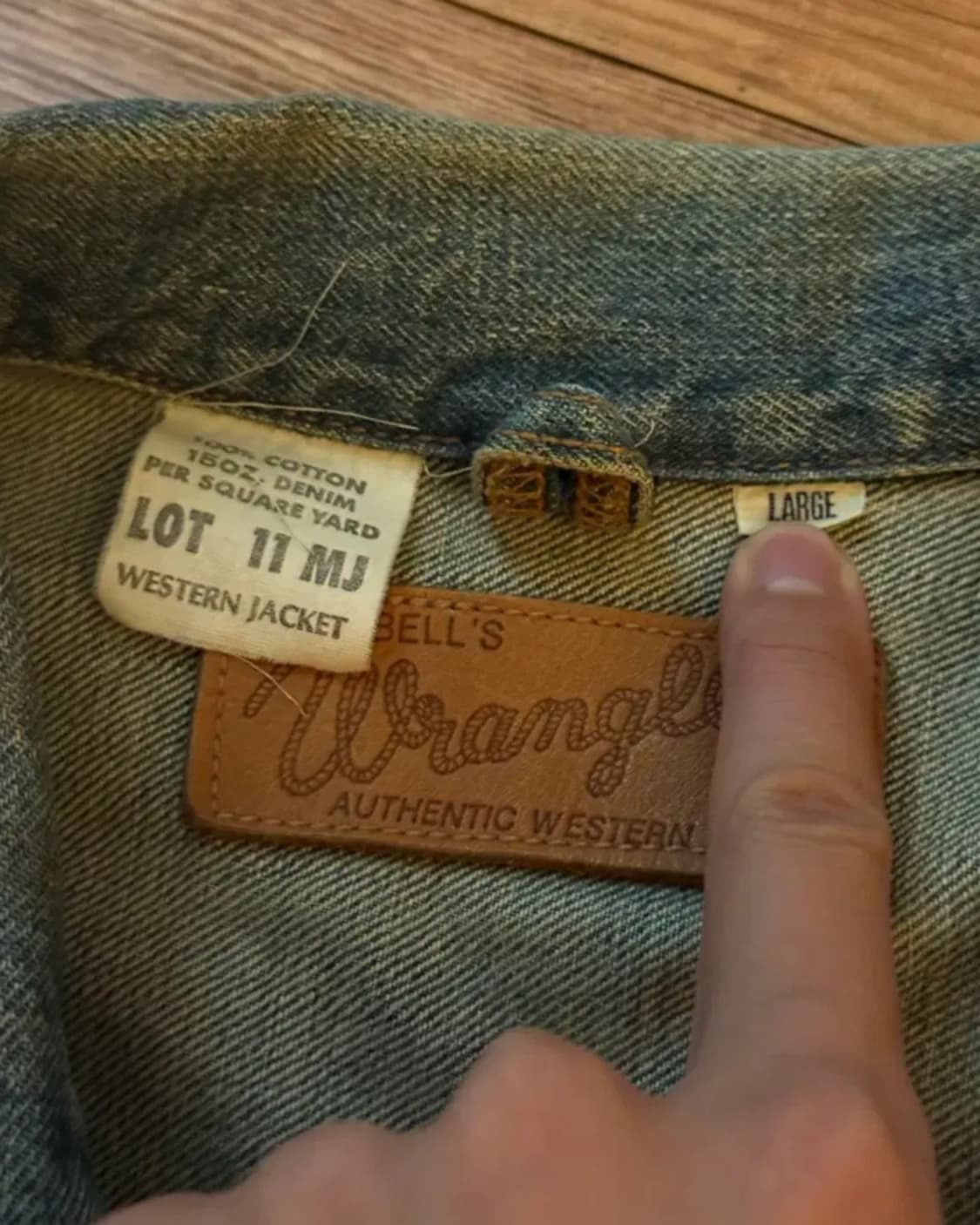 90s 랭글러 블루벨 11MJ 자켓 L 상품이미지3