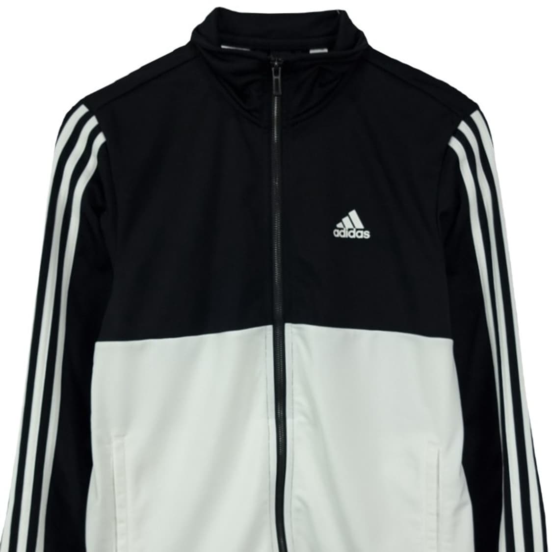아디다스 로고 자수 검흰 져지 트랙탑 집업 자켓 M16538 상품이미지4