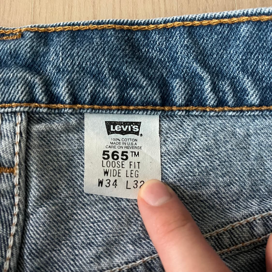 [34X32] 90s 빈티지 리바이스 565 made in usa 상품이미지2