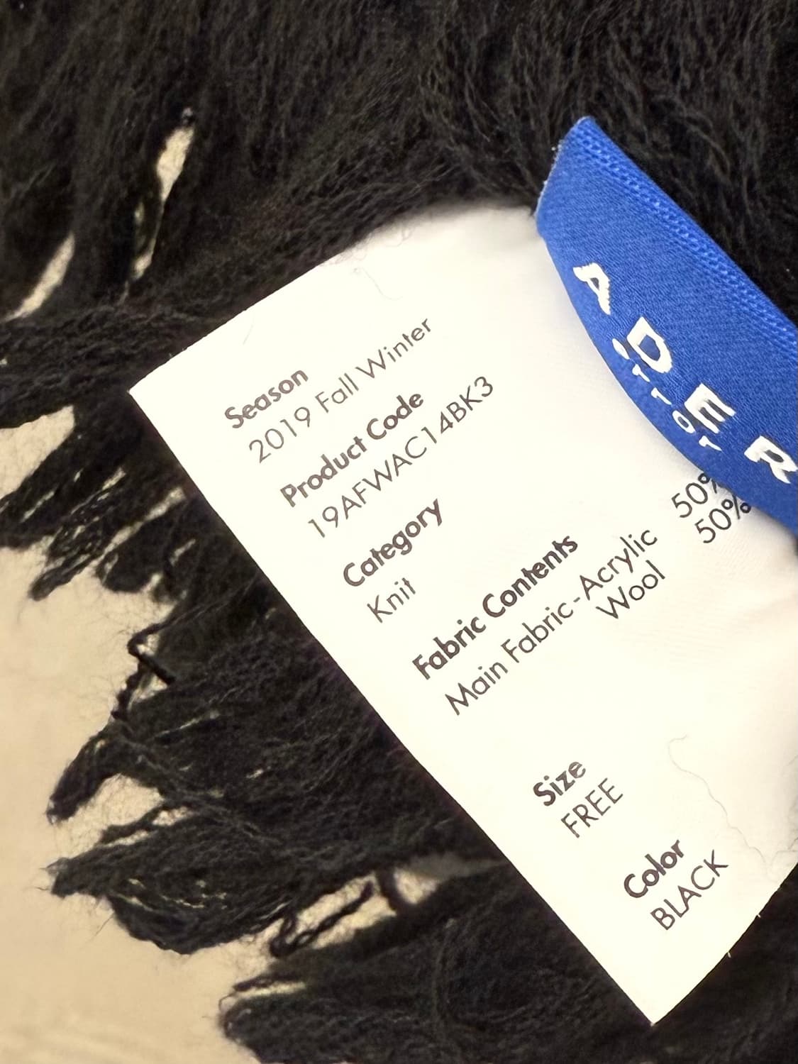 ADER error Black Sandwich Muffler 상품이미지4