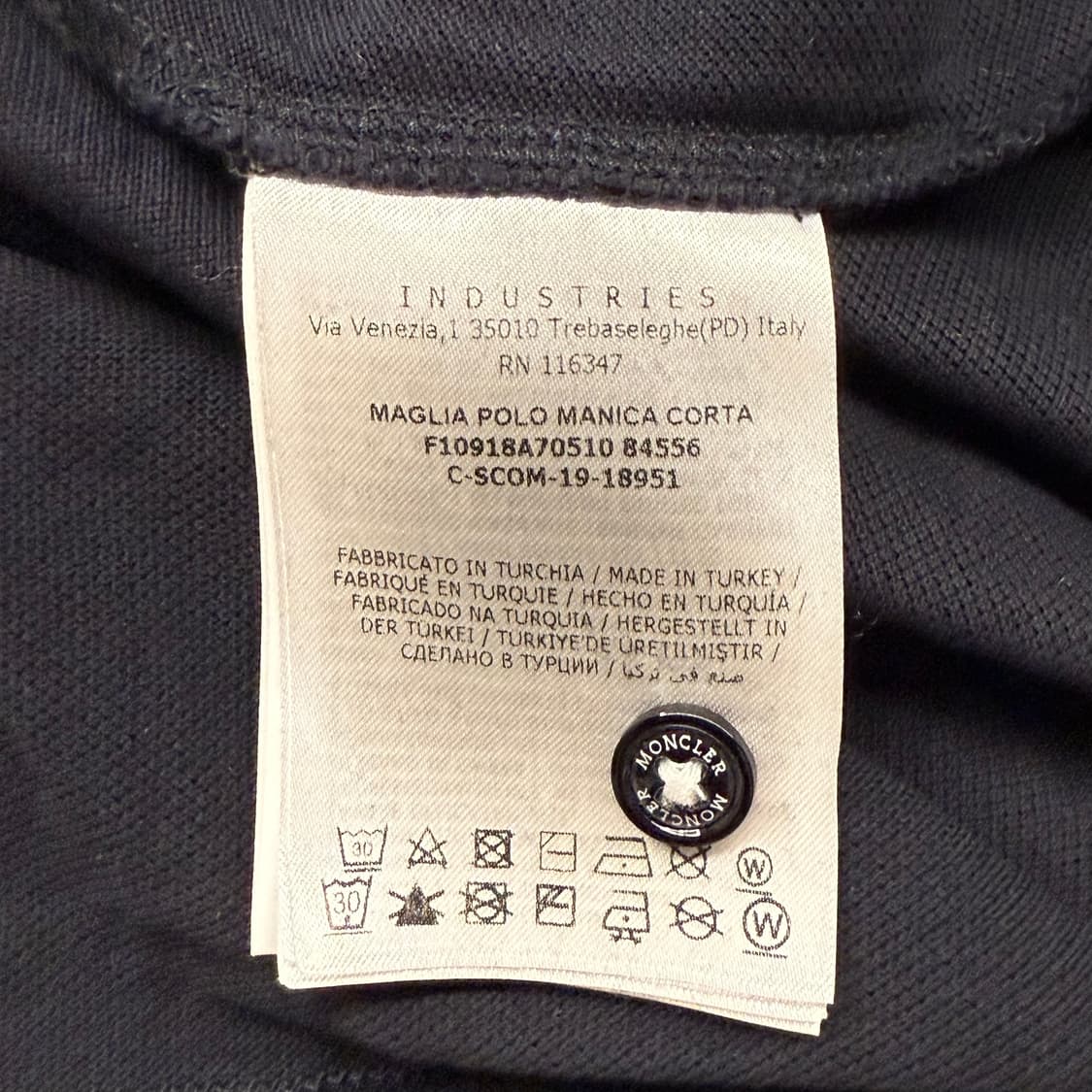[정품] 몽클레어 블랙 반팔 폴로티 b15 상품이미지5