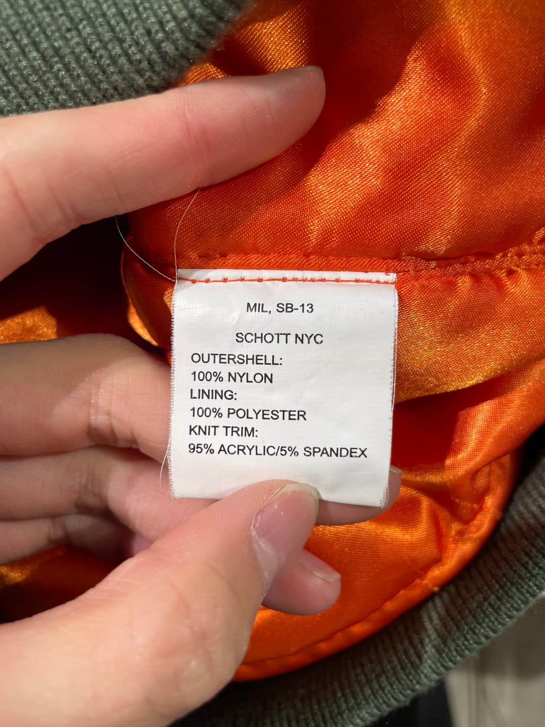 쇼트 x 앤더슨벨 카키 수베니어 드래곤 sb-13 봄버 자켓 상품이미지8