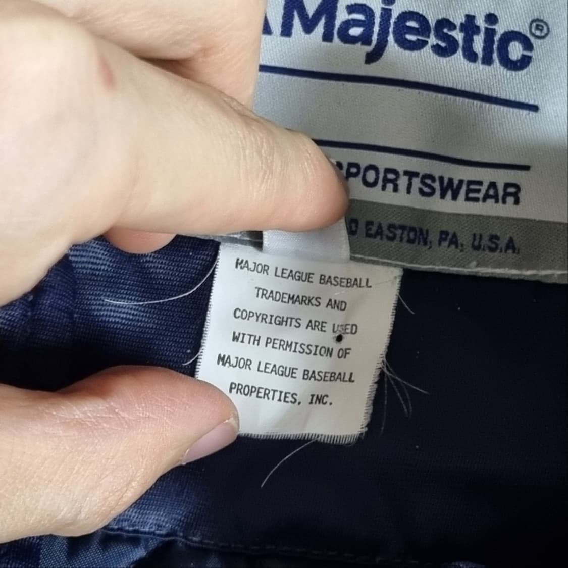 더블탭스 X 마제스틱 콜라보 디트로이트 바시티 벤치 자켓 상품이미지8