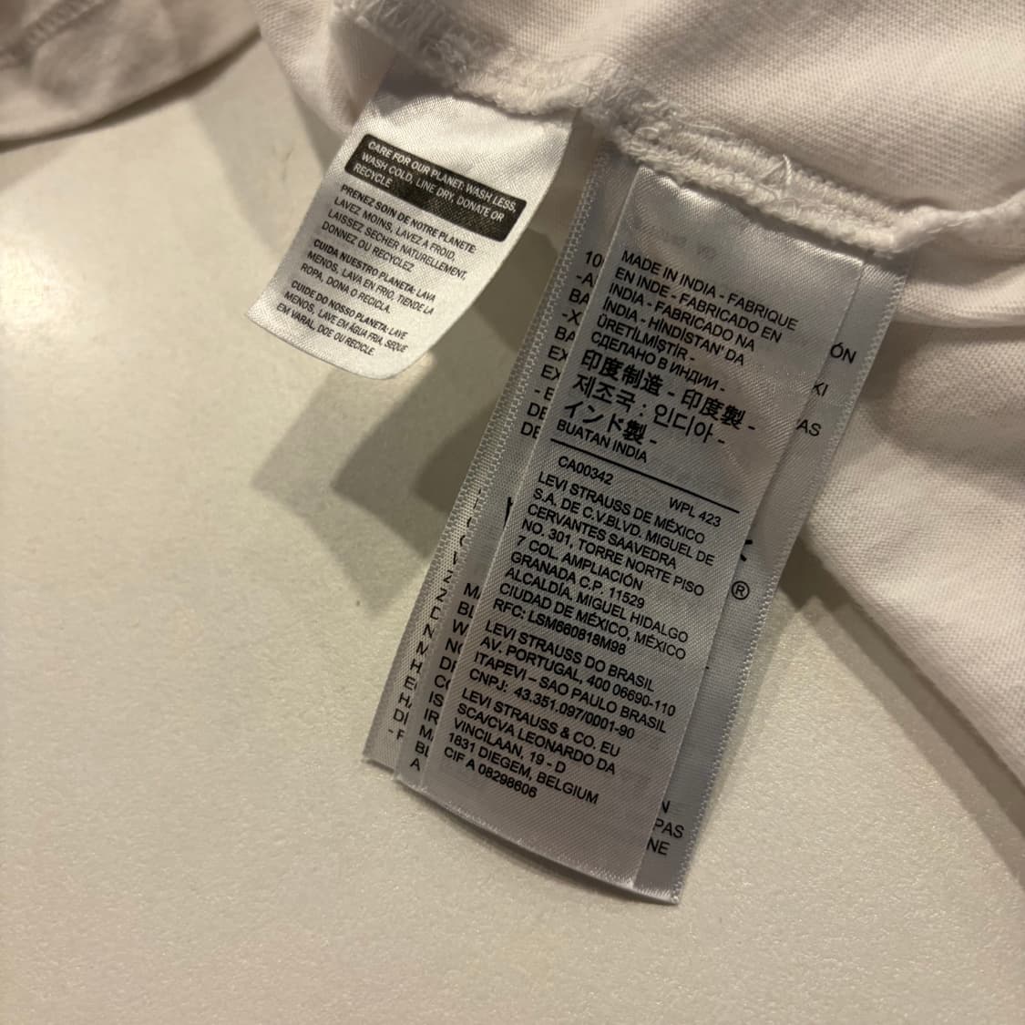 [L] 리바이스 자수 로고 반팔 티셔츠 D892 상품이미지6