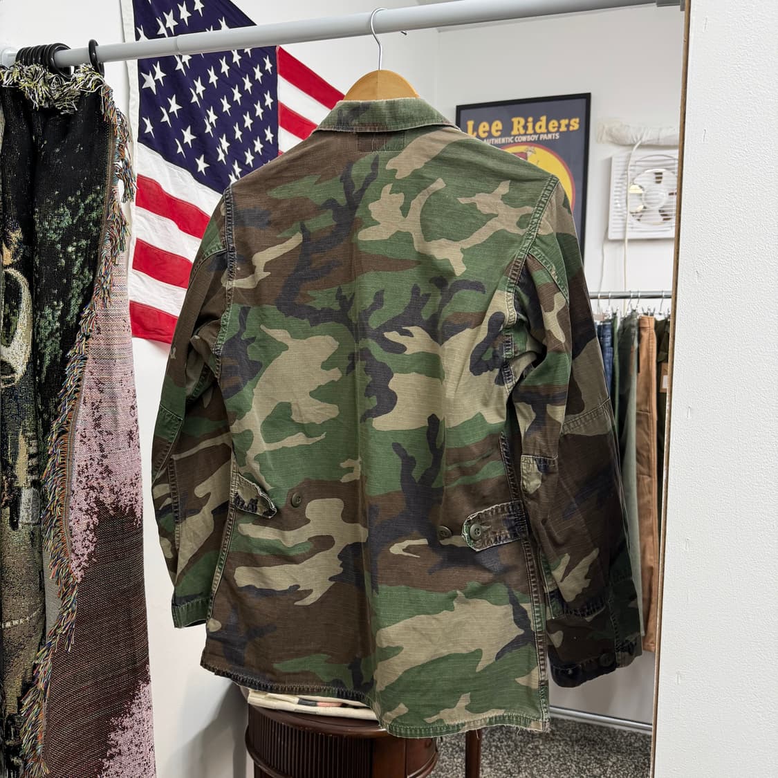 빈티지 US Army 미군 해병대 우드랜드 카모 셔츠 자켓 (XS) 상품이미지5