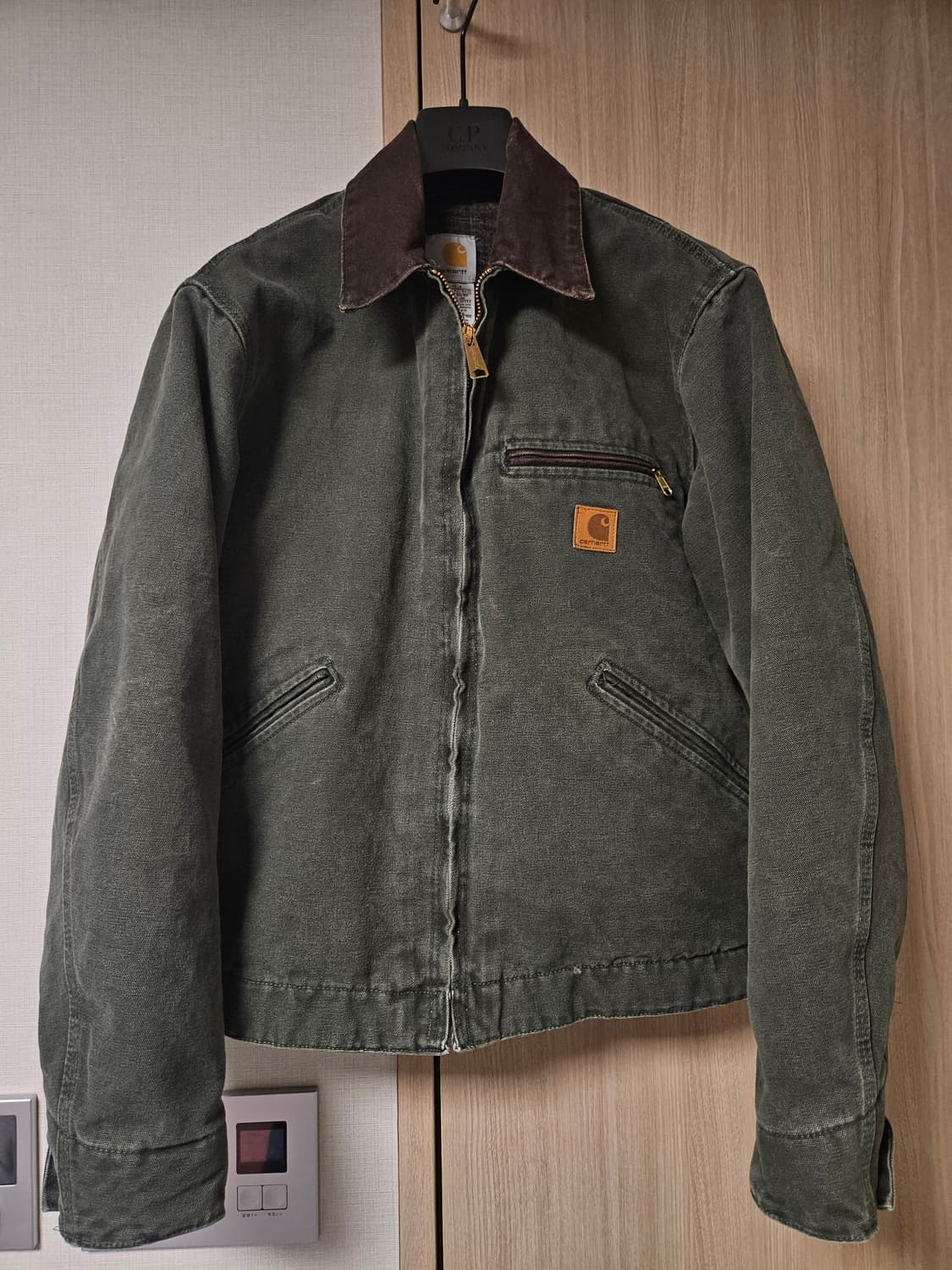 칼하트 j97 mos 모스 그린 디트로이트 워크 자켓  m사이즈 상품이미지1