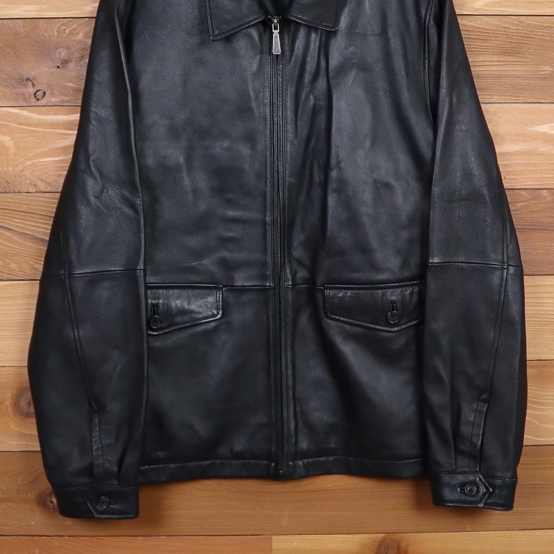 브룩스브라더스 블랙 리얼레더 자켓 상품이미지3