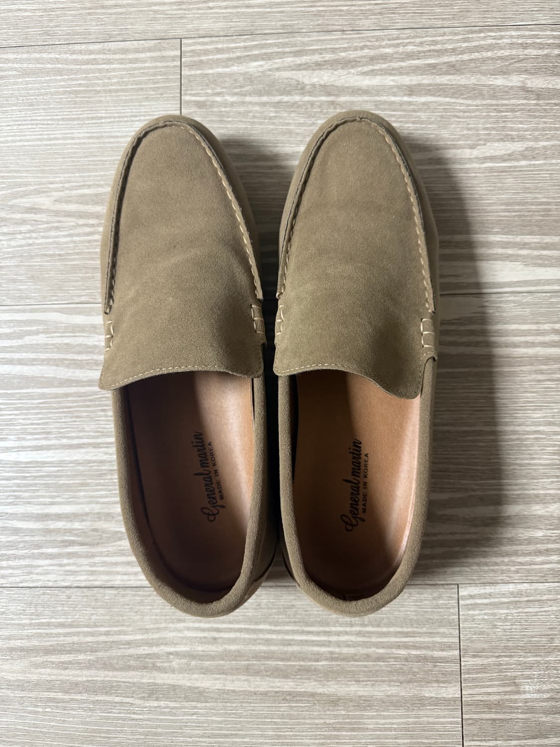 베이지브라운 스웨이드 로퍼 (새제품) 상품이미지1