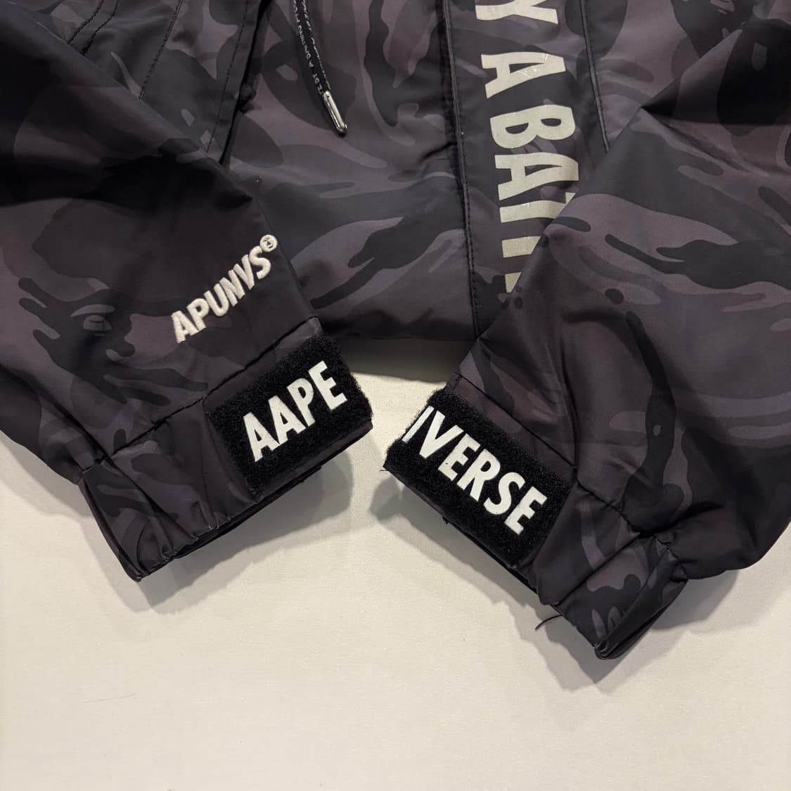 [S] AAPE 에이프 베이프 카모플라쥬 바람막이 후드 자켓 E325 상품이미지7