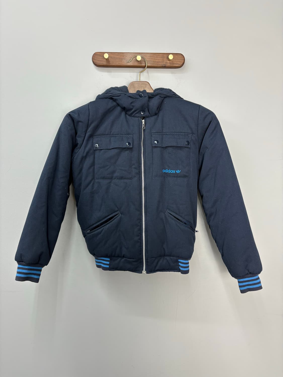 아디다스 네이비 윈터봄버 숏패딩 A3047 상품이미지2