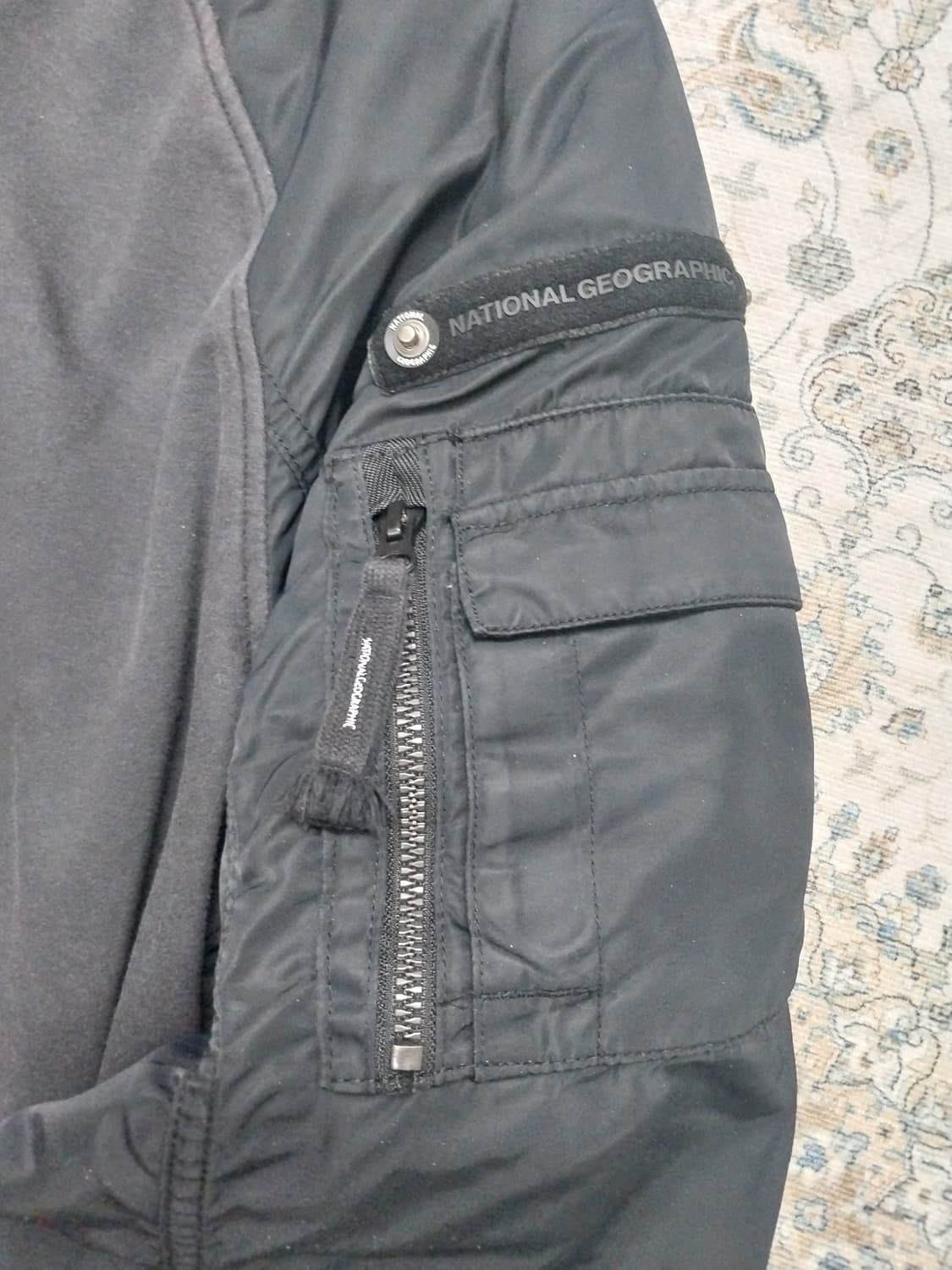 내셔널지오그래픽 블랙 봄버 자켓 2XL 상품이미지3