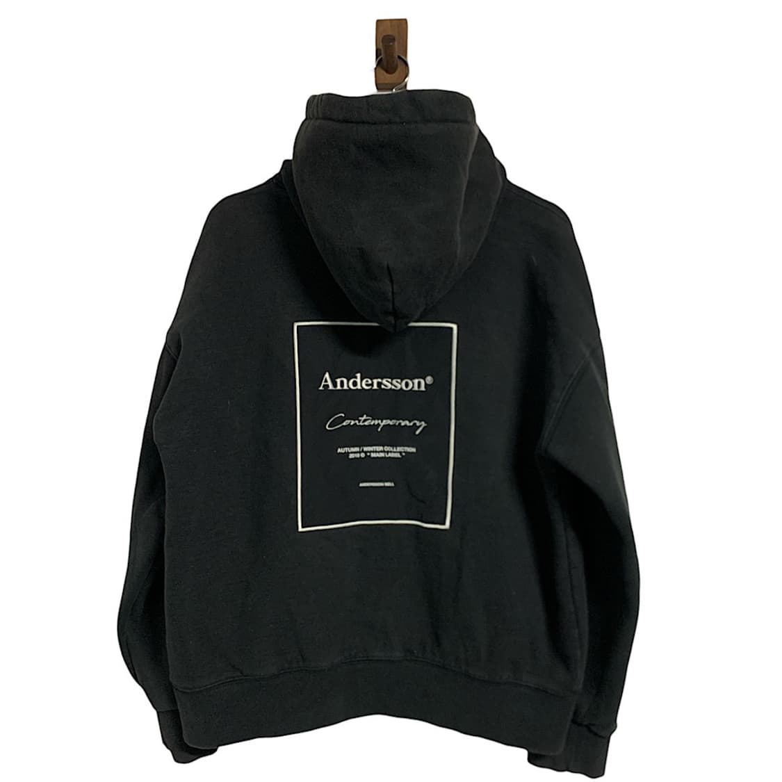 앤더슨벨 빅로고 기모 후드티 M 상품이미지4