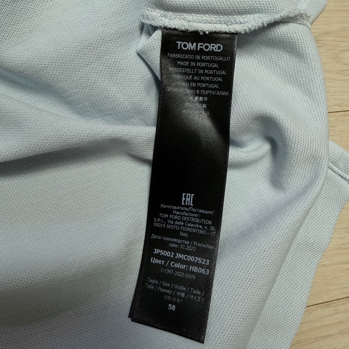 TOM FORD 톰포드 블루 피케 폴로 셔츠 58 빅사이즈 상품이미지8