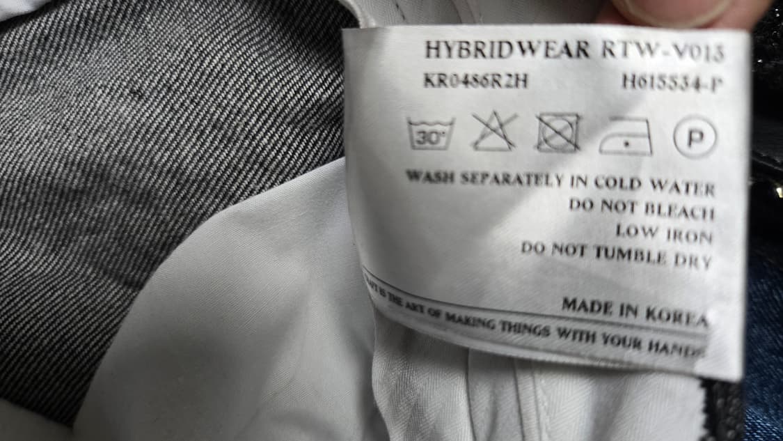 After pray 애프터 프레이 챠콜 투턱 데님팬츠 상품이미지7