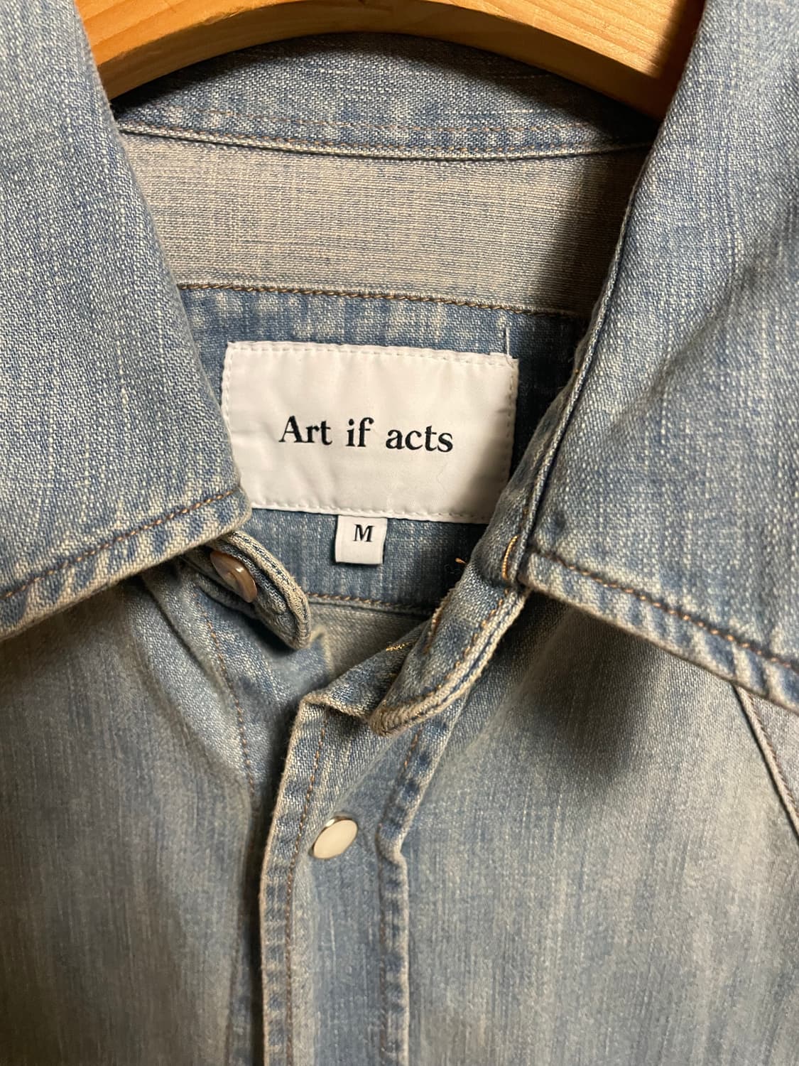 아트이프액츠 웨스턴 데님셔츠 m 상품이미지2