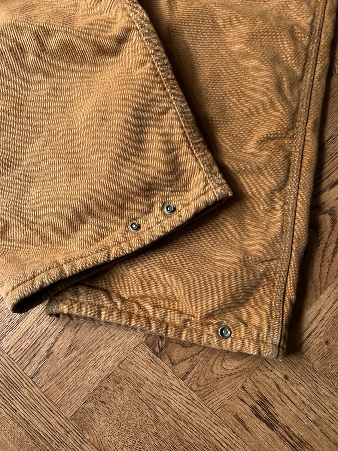 [42]90's 칼하트 Made in USA 퀼팅 라이닝 브라운 워크팬츠 상품이미지6