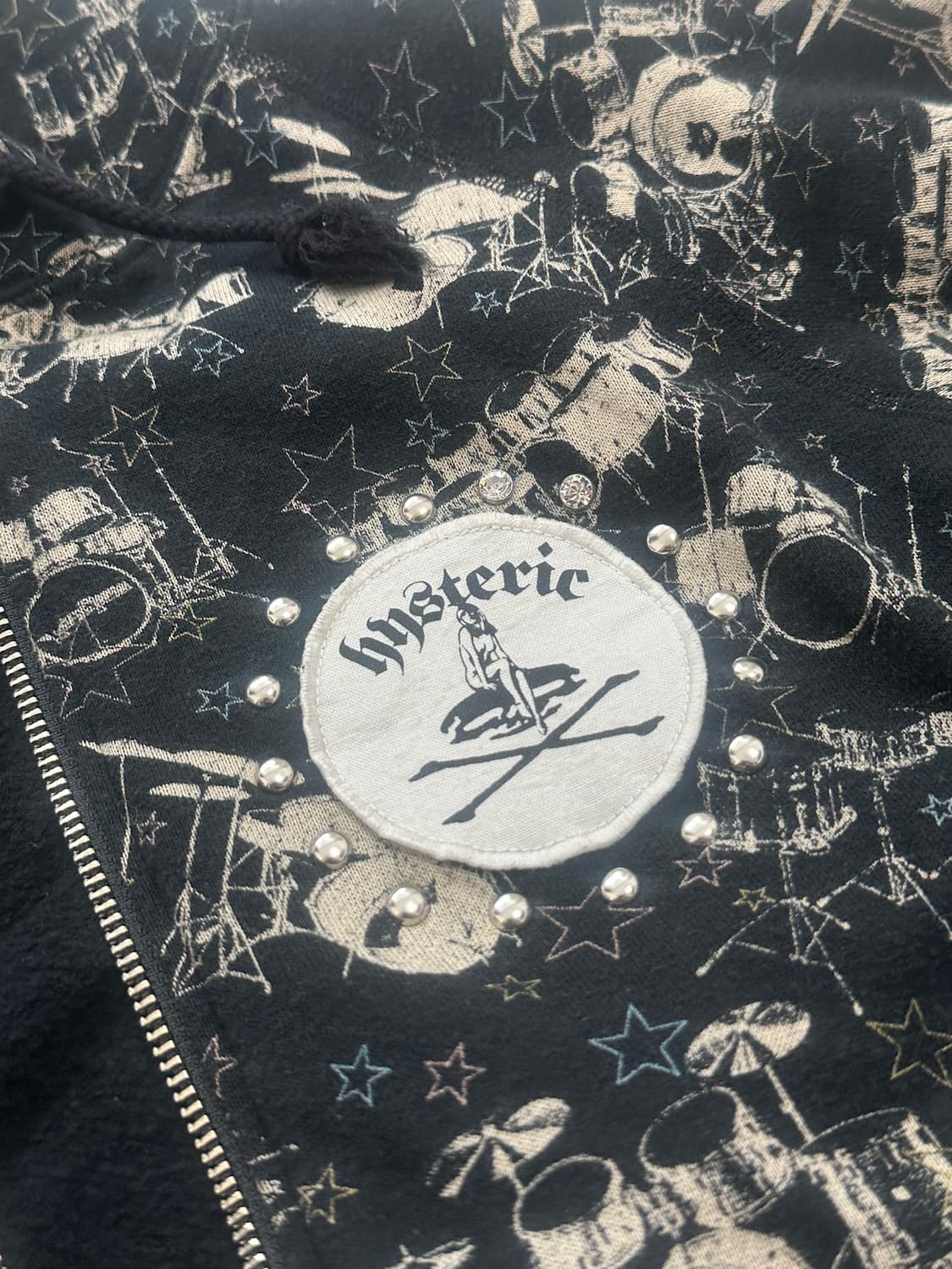 Hysteric Glamour 스터드 걸 후드집업 상품이미지2