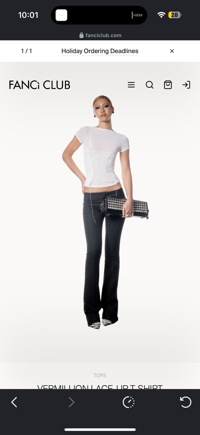 Knwls Fanci club vermillion top s 상품이미지4