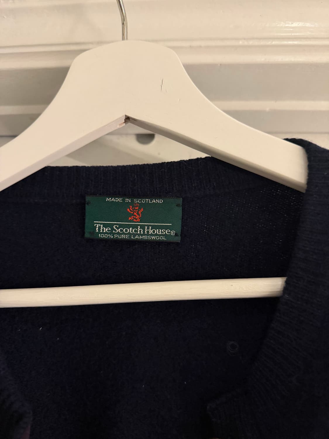 램스울 네이비 니트 가디건 상품이미지2