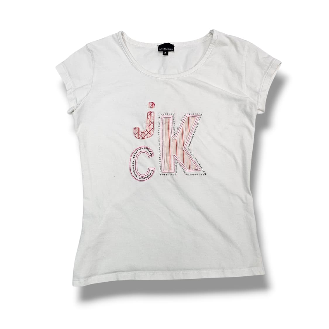 M Calvin Klein 캘빈클라인 아플리케 큐빅 티셔츠 상품이미지3