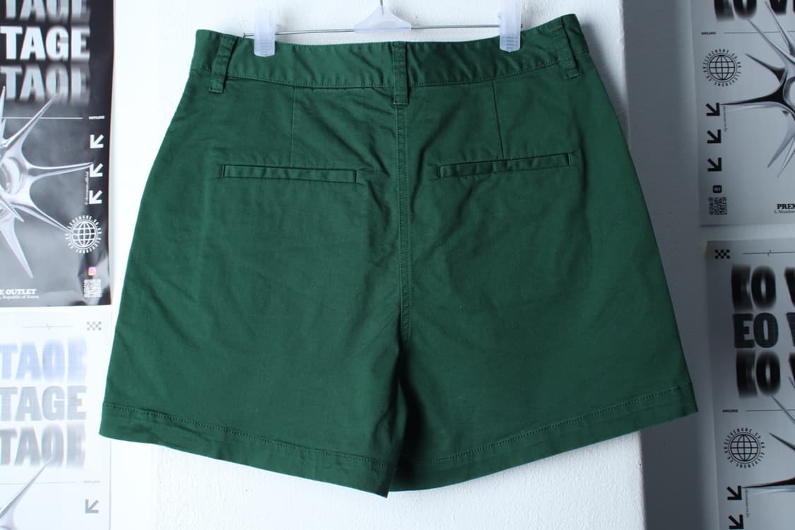 W(L) 아르켓 반바지 팬츠 그린 면 아메카지-P9796 상품이미지3