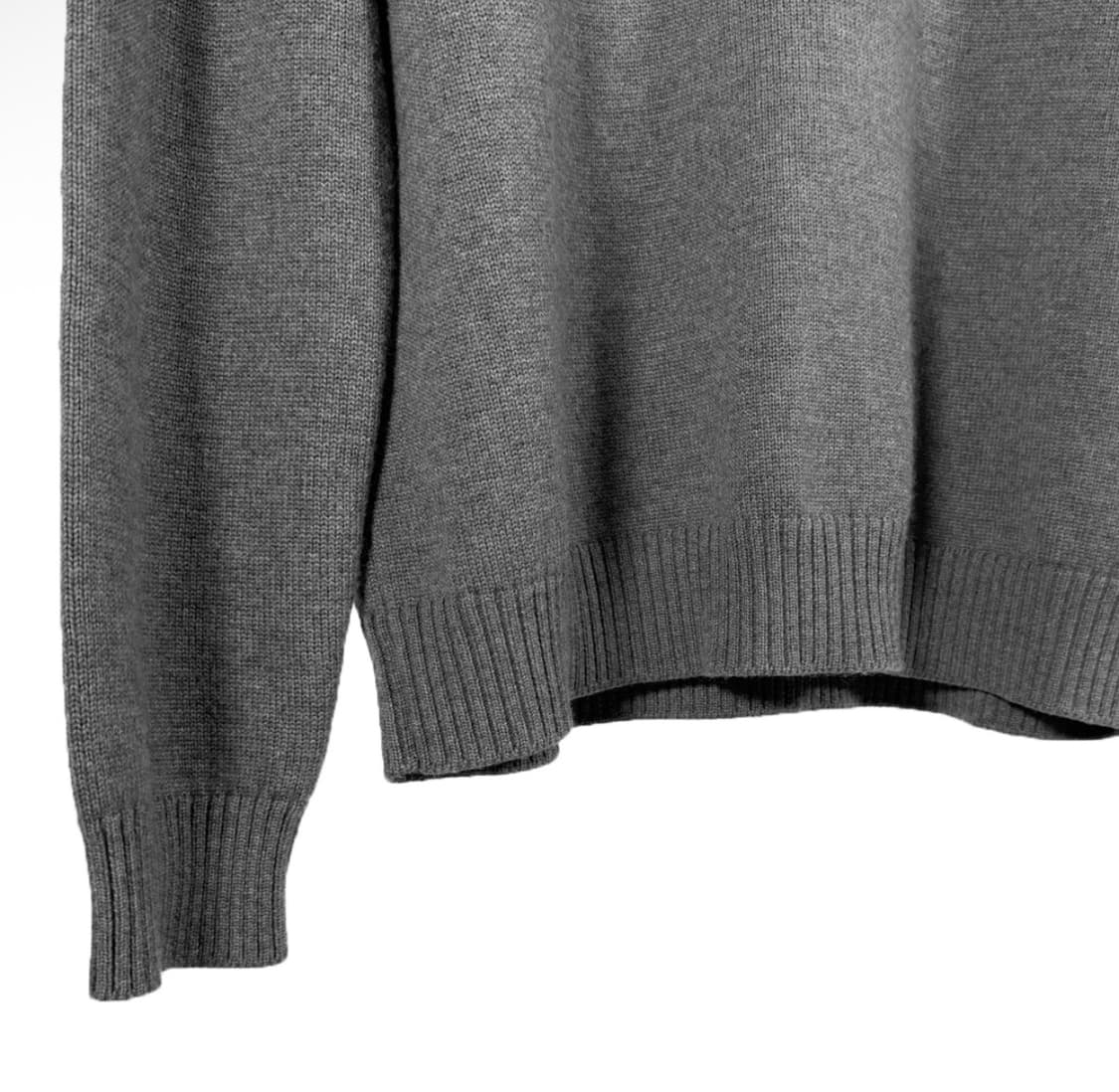 [52] 베르사체 남성 밀라노 스티치 자수 로고 울 니트 스웨터 그레이 상품이미지6
