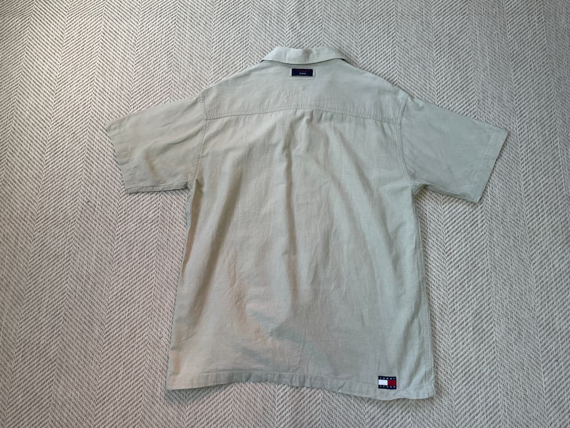 타미힐피거 진스 리넨 반팔셔츠  상품이미지4