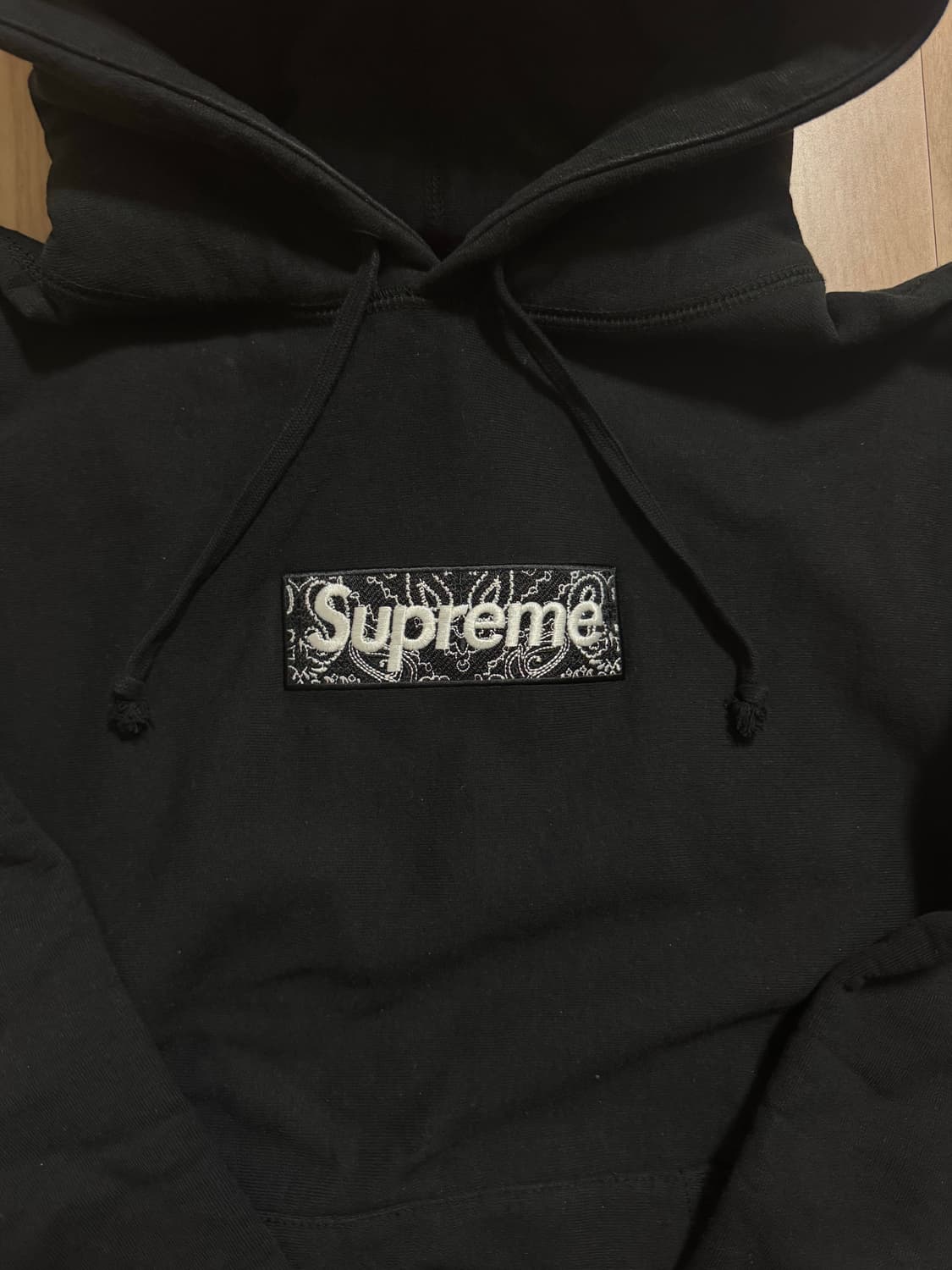 [s] 슈프림 박스로고 반다나 후드 블랙 상품이미지2