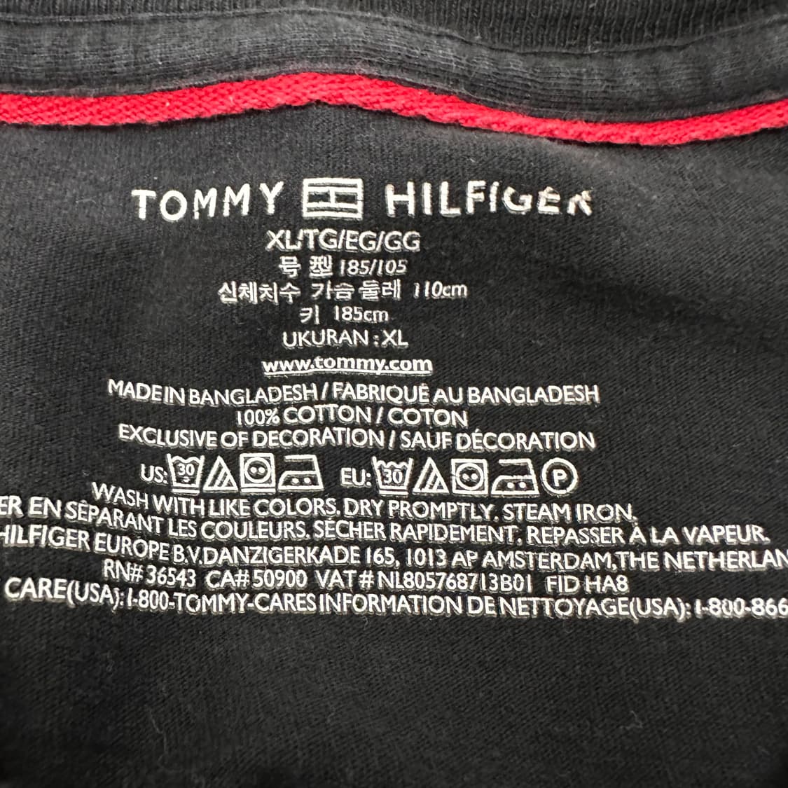타미힐피거 긴팔티셔츠 블랙 XL 상품이미지4