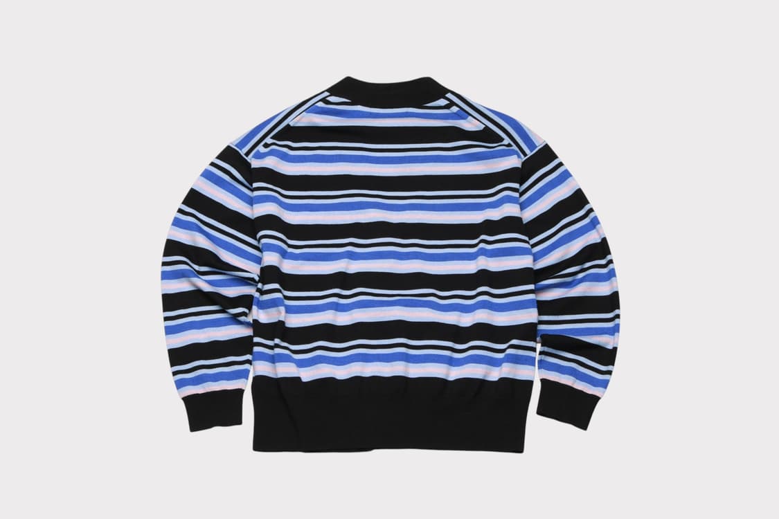 [여성 S] 마르니 x 유니클로 스트라이프 오버핏 크롭 니트 가디건 상품이미지4