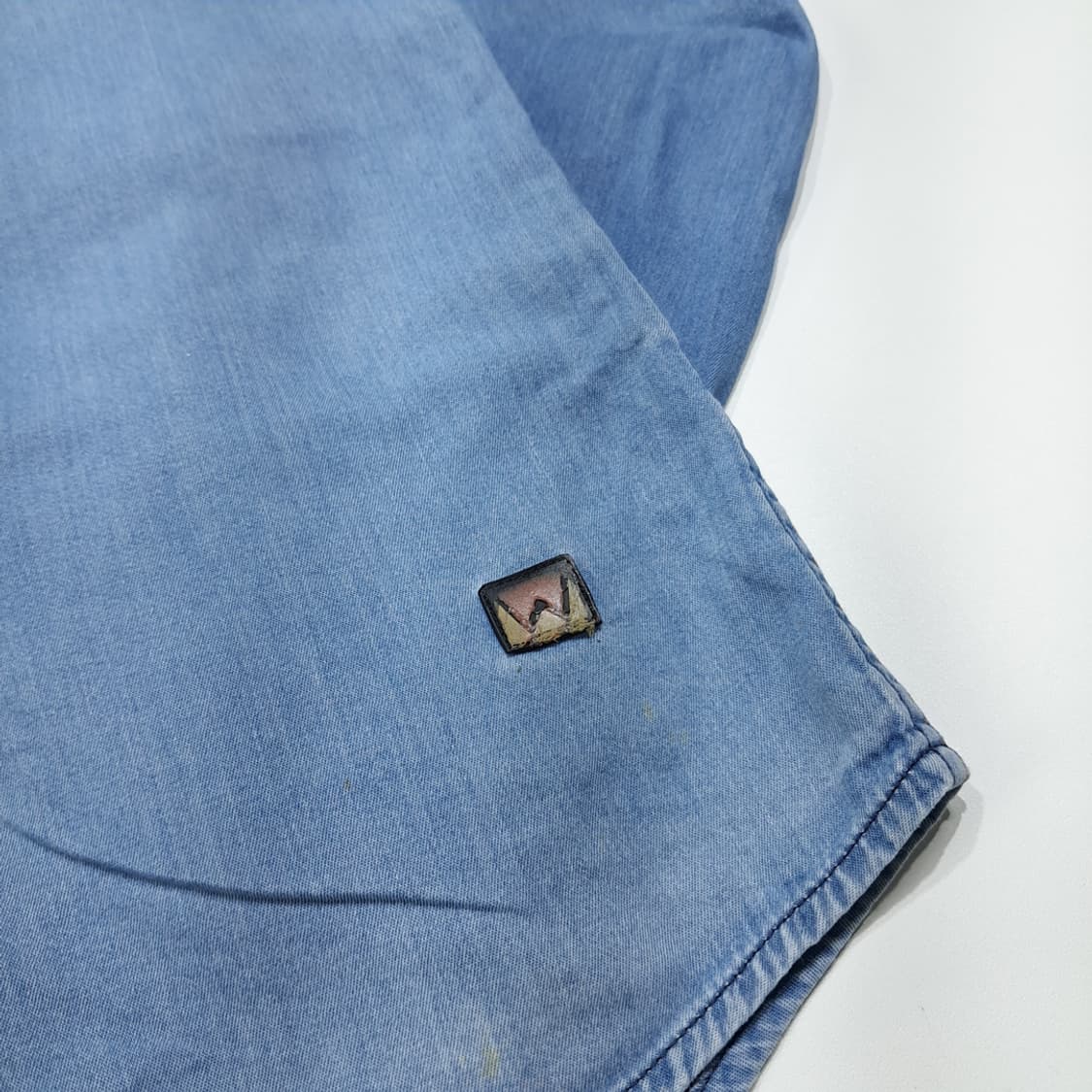 CL887 S 랭글러 슬림핏 라이트인디고 데님셔츠 남방 상품이미지5