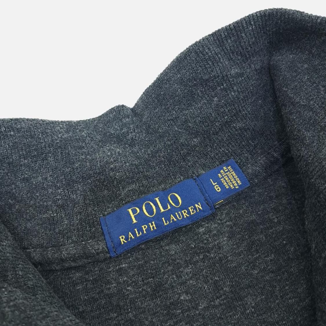 (CS789)L 폴로 차콜그레이 하프집업 니트 스웨터knit 상품이미지4