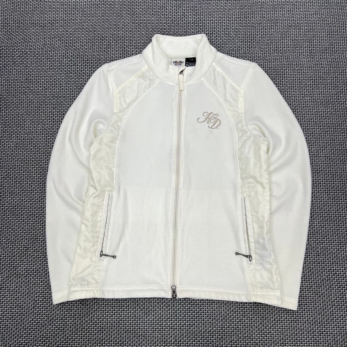 할리데이비슨 화이트 후리스 상품이미지1