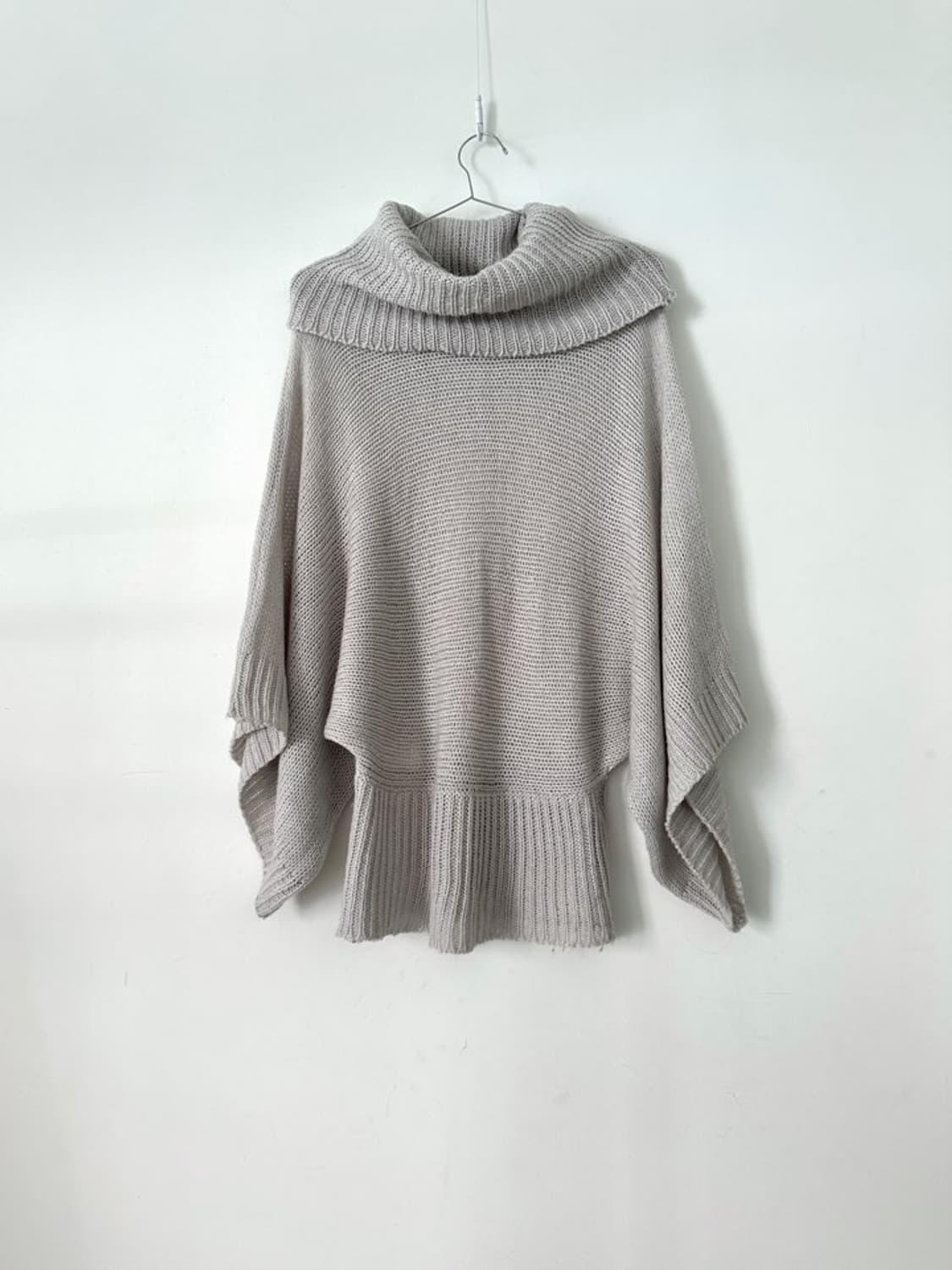 High neck soul knit / light beige 상품이미지4