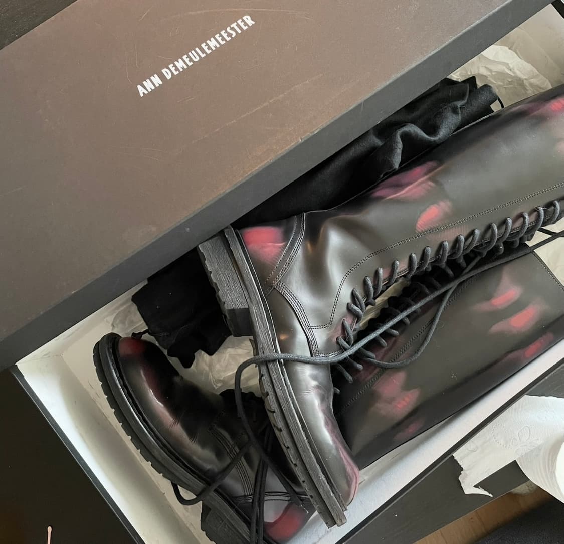 19fw 앤드뮐미스터 레이스업 롱부츠 상품이미지1