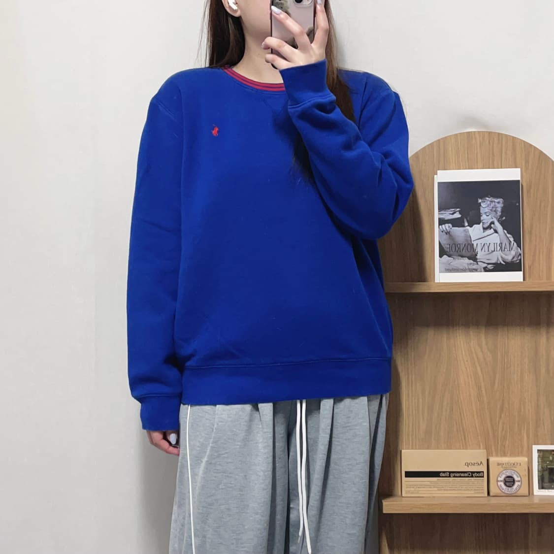 [정품] 폴로 블루 / 레드포니 기모 맨투맨 [ XL ] 상품이미지2