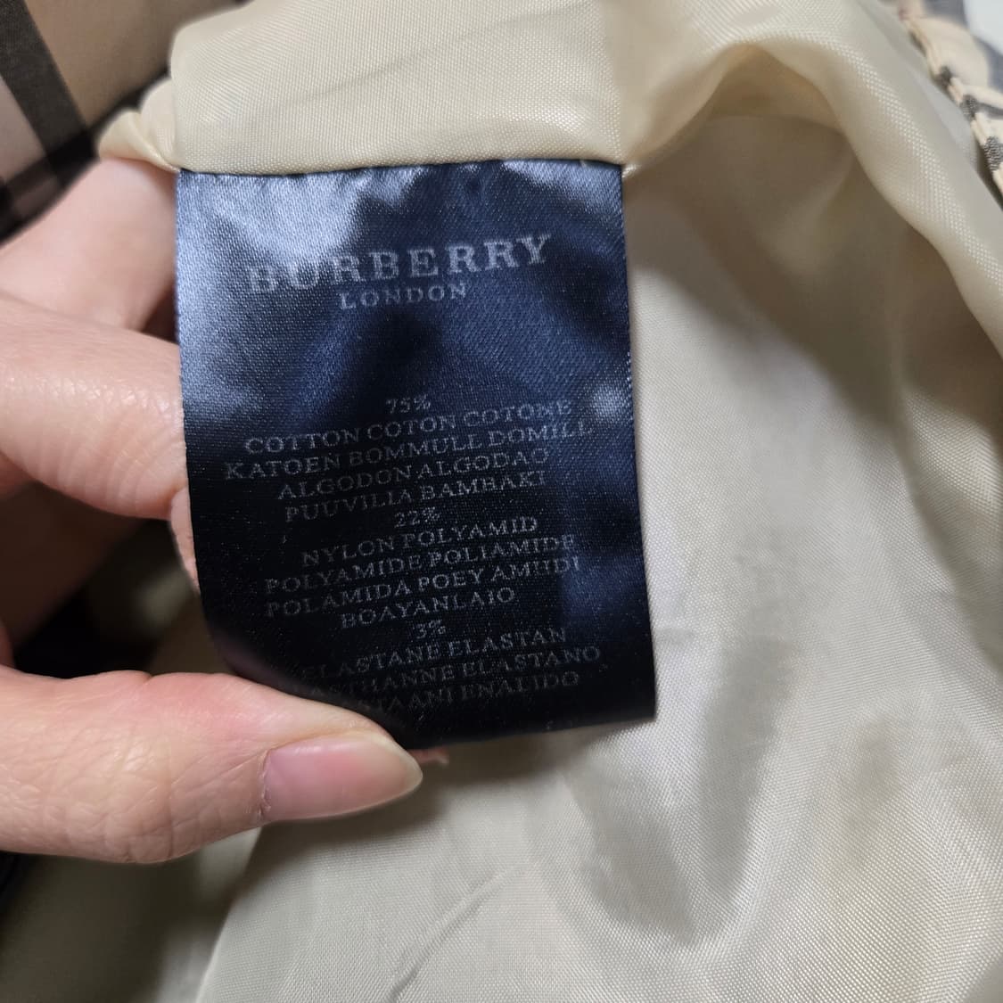 버버리런던 노바 체크 싱글 코트  상품이미지7