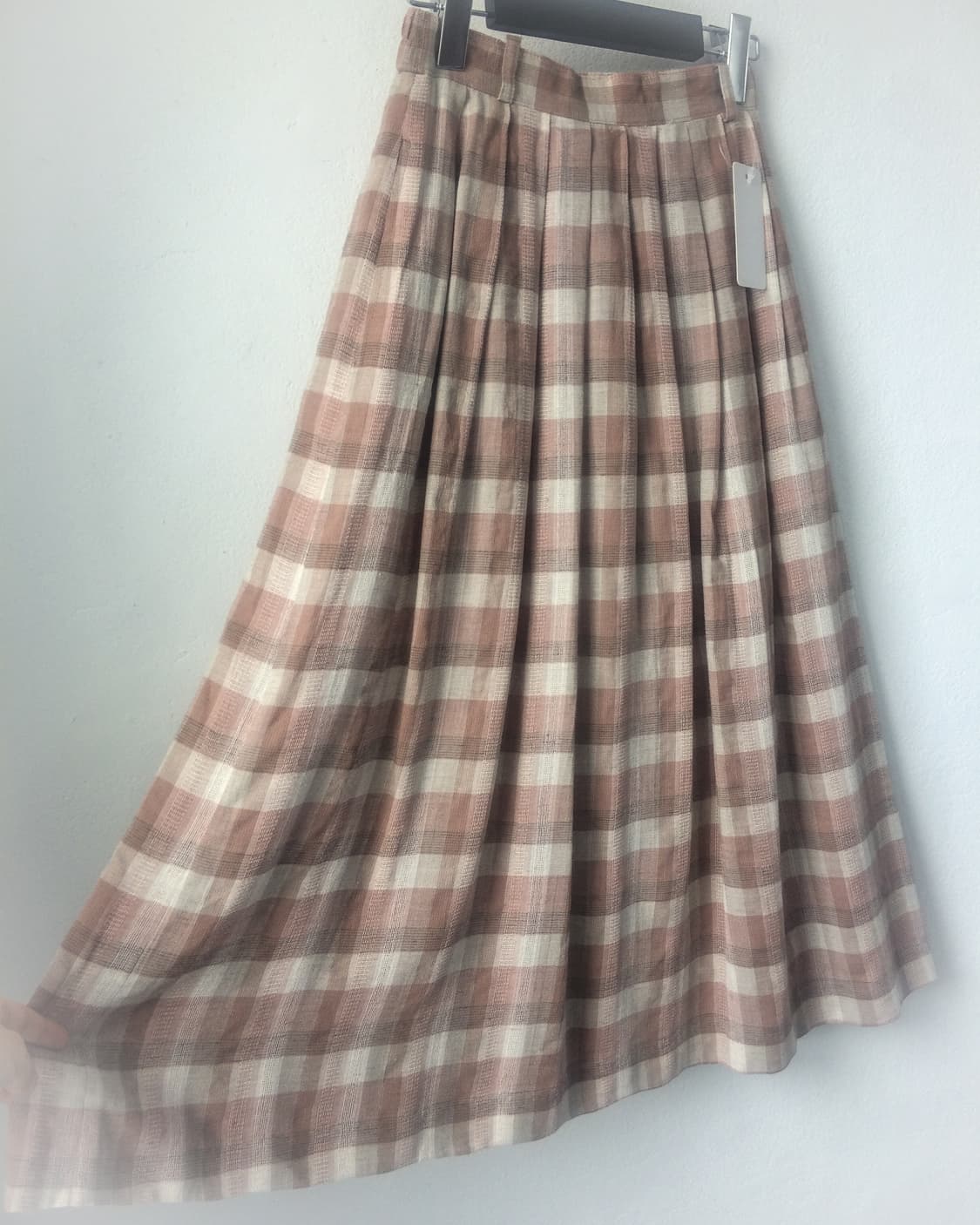 Check pattern long skirt 상품이미지3