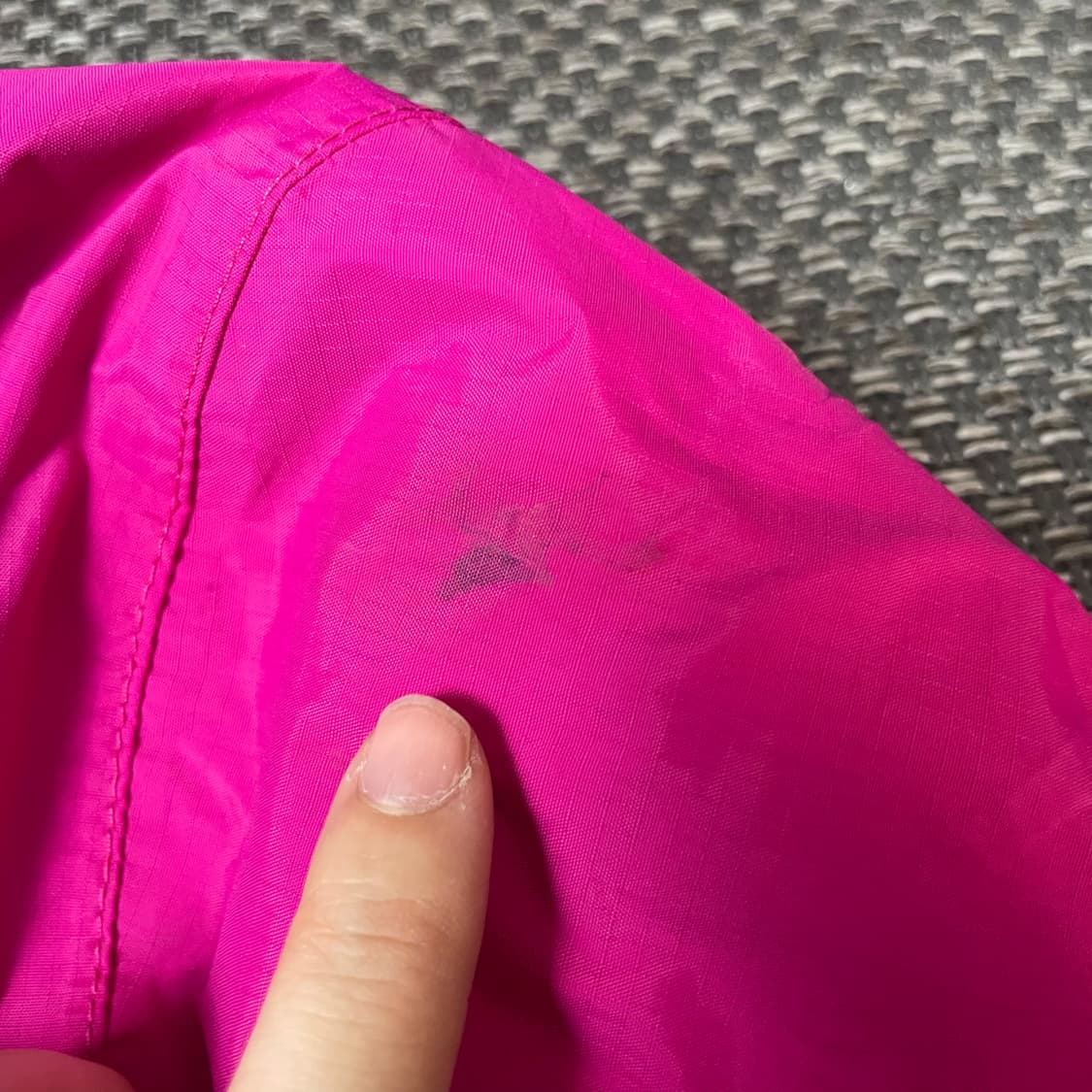 노스페이스 퍼플 로고 마젠타 핑크 바람막이 S 상품이미지6