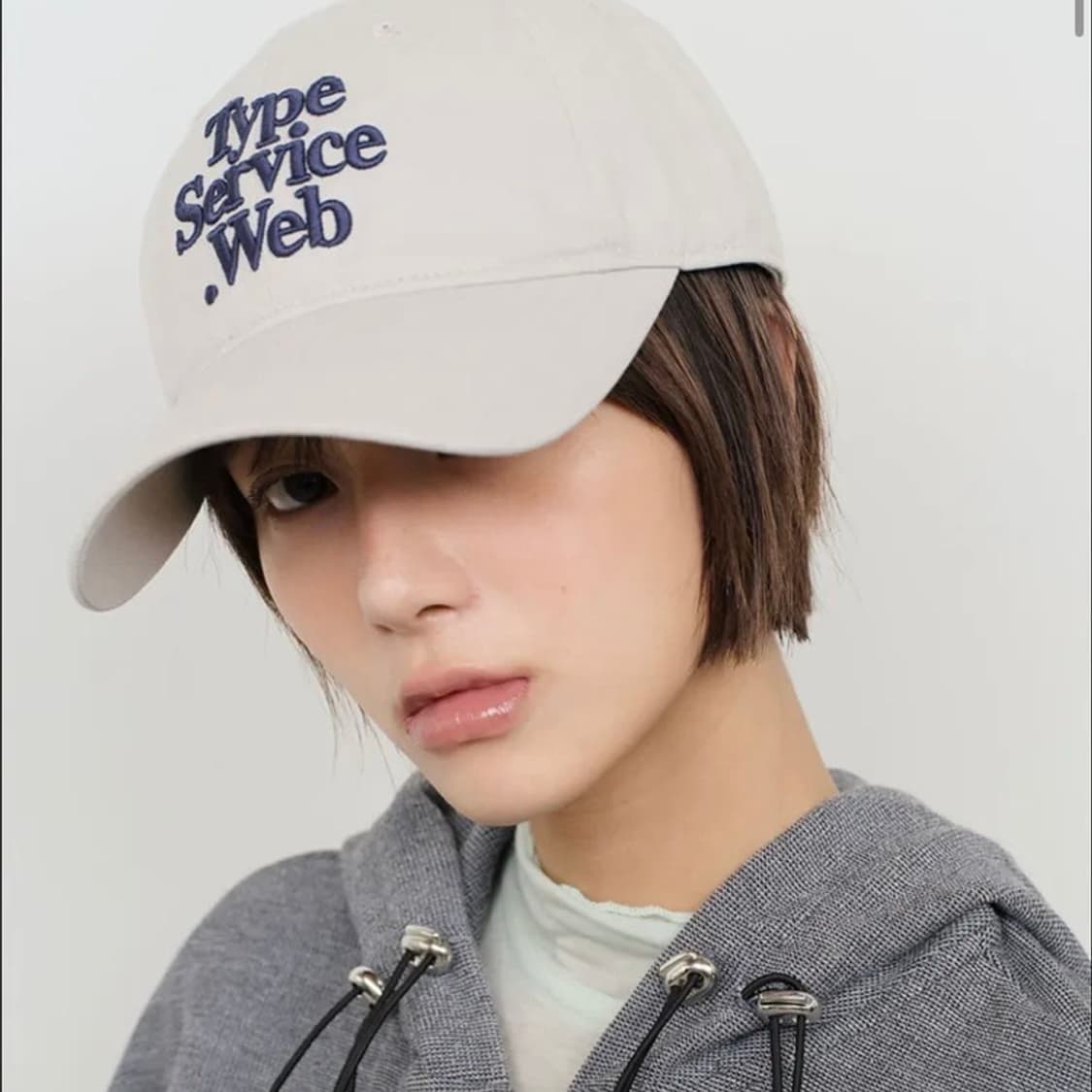 타입서비스 볼캡 Typeservice Web Cap Beige Gray 상품이미지2