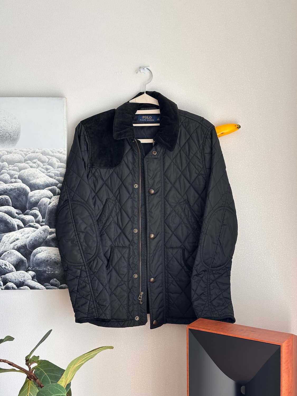 폴로 블랙 퀼팅자켓 상품이미지1