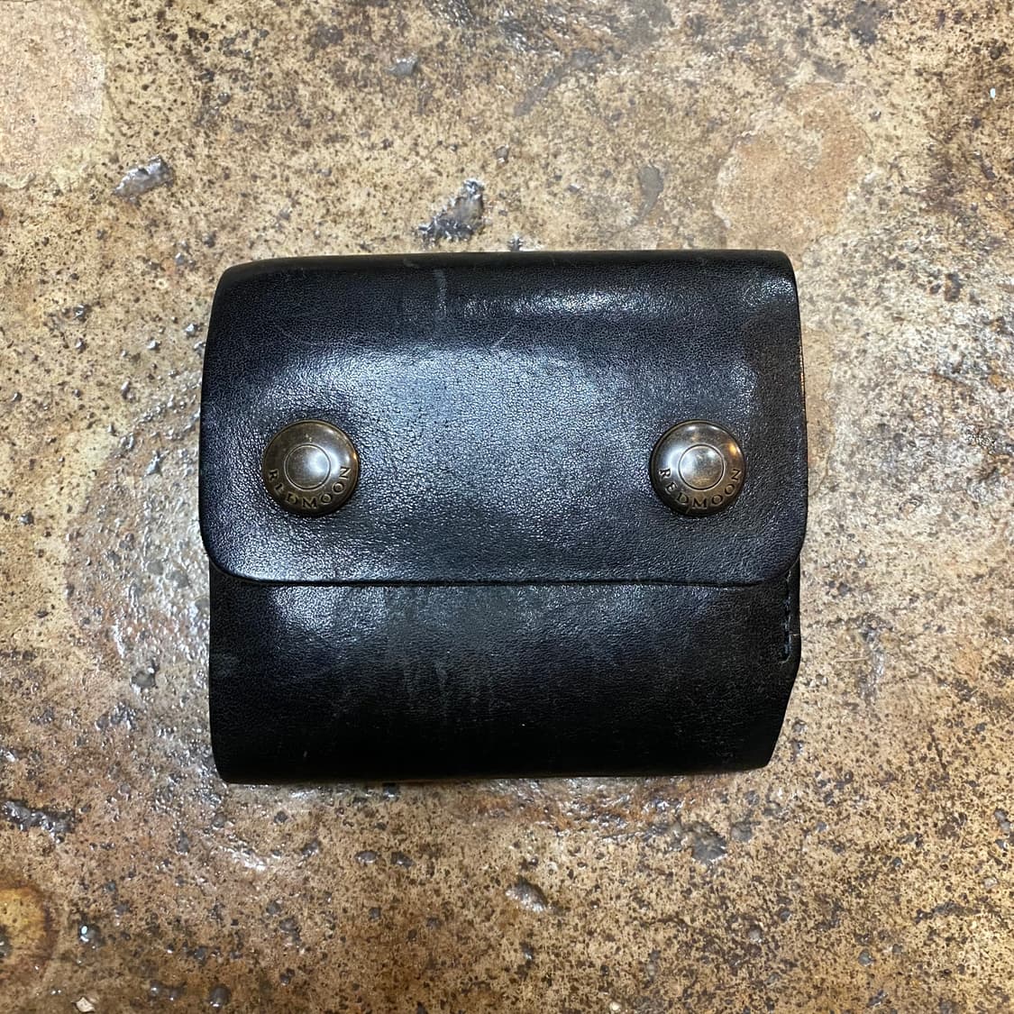 레드문 가죽 반지갑 블랙 상품이미지1