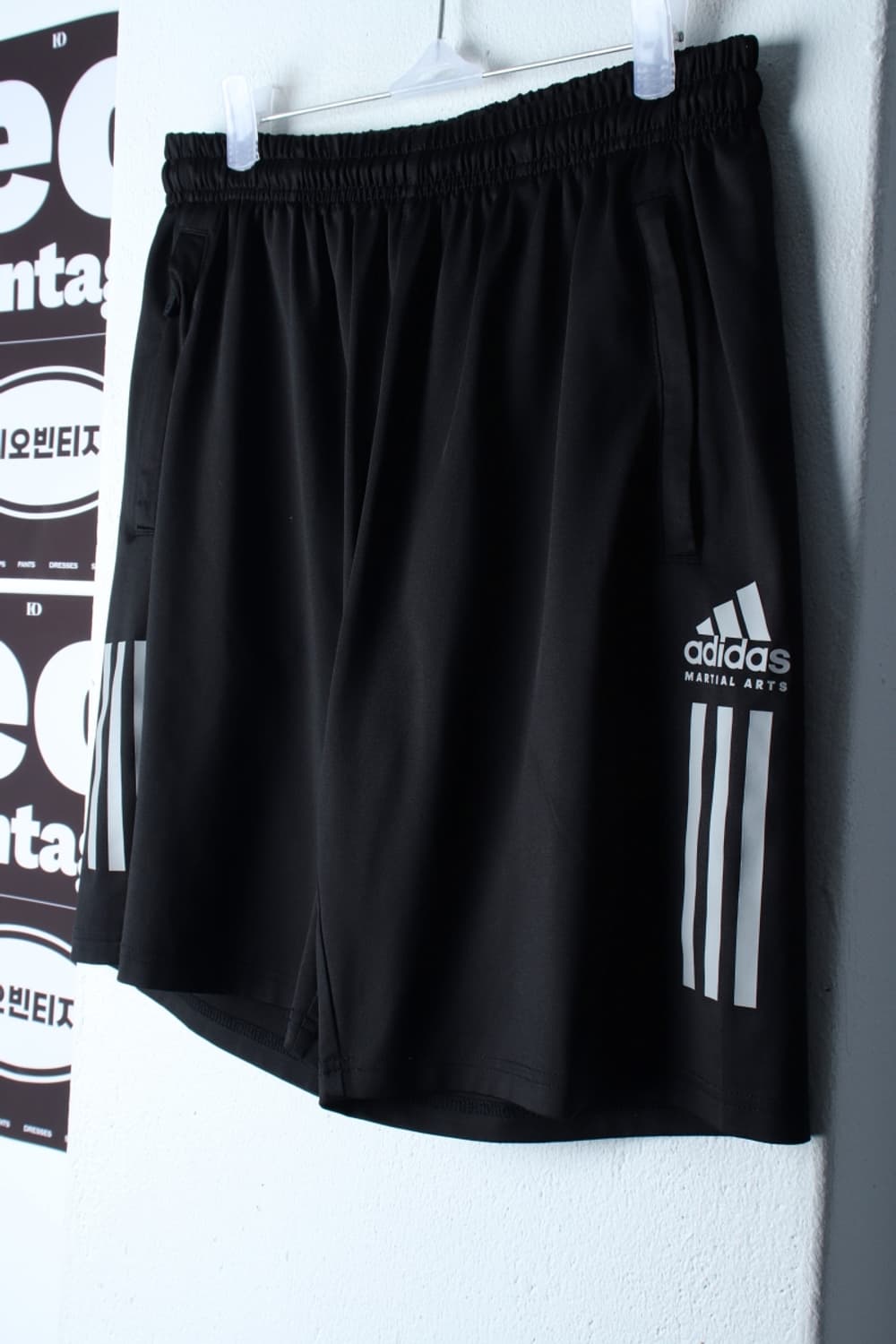 (L-XL) 아디다스 반바지 팬츠 마샬아츠 밴딩 블랙 올드스쿨-P9856 상품이미지1