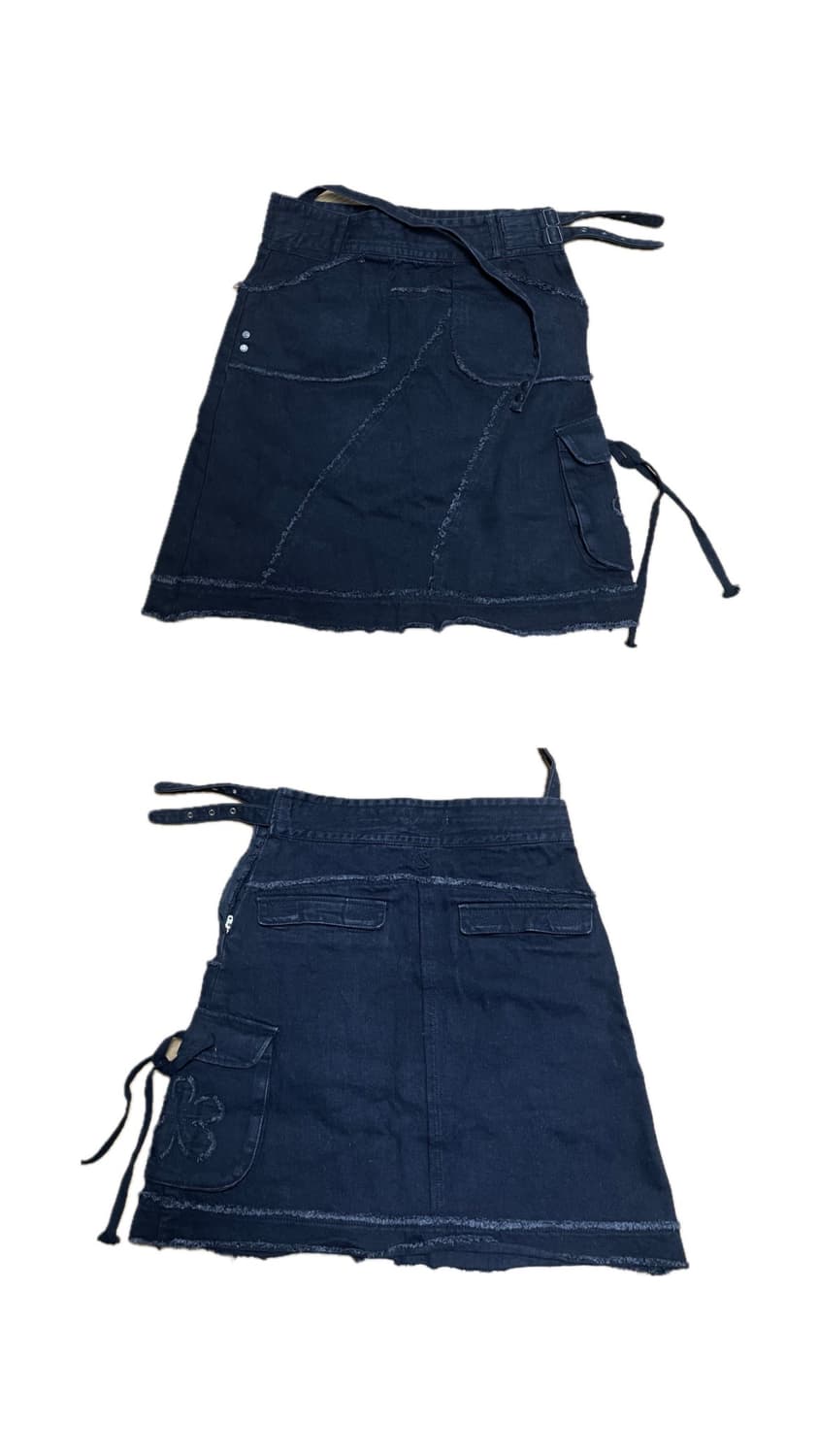 코이세이오(스마트어반유즈풀) 우먼 플라워 포켓 스커트  블랙 1사이즈 상품이미지1