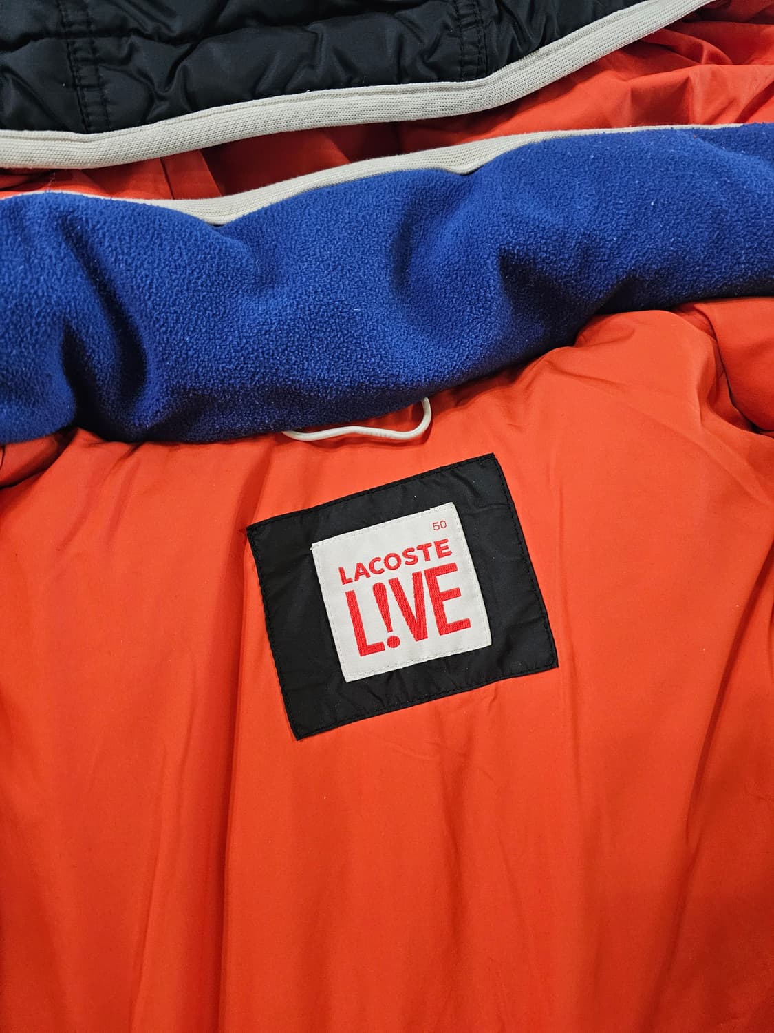 [100,L] 라코스테 남성 후드 덕 다운 패딩 블랙 상품이미지7