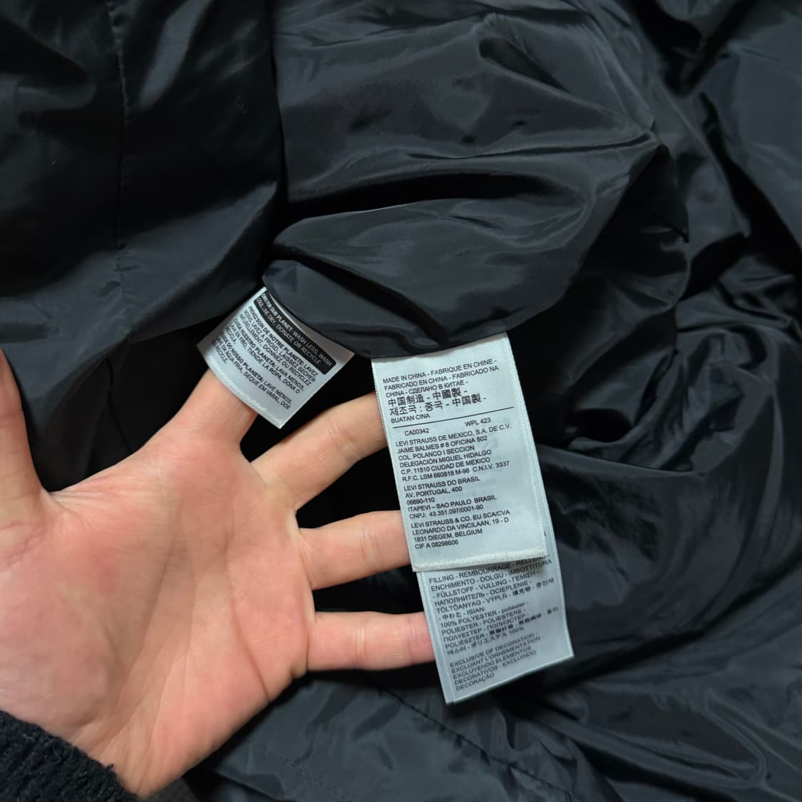 리바이스 블랙라벨 롱 패딩 자켓 상품이미지4
