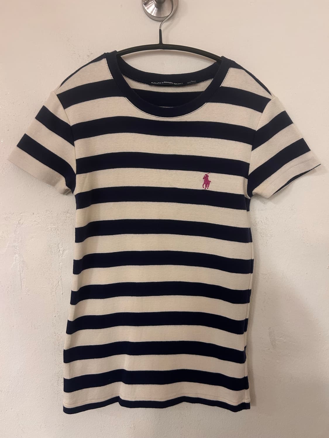 폴로 랄프로렌 스포츠 스트라이프 반팔티 S 상품이미지1