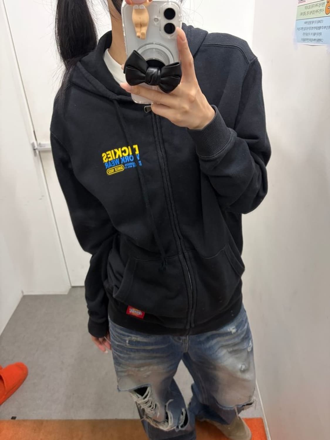 디키즈 레터링 후드집업 상품이미지5