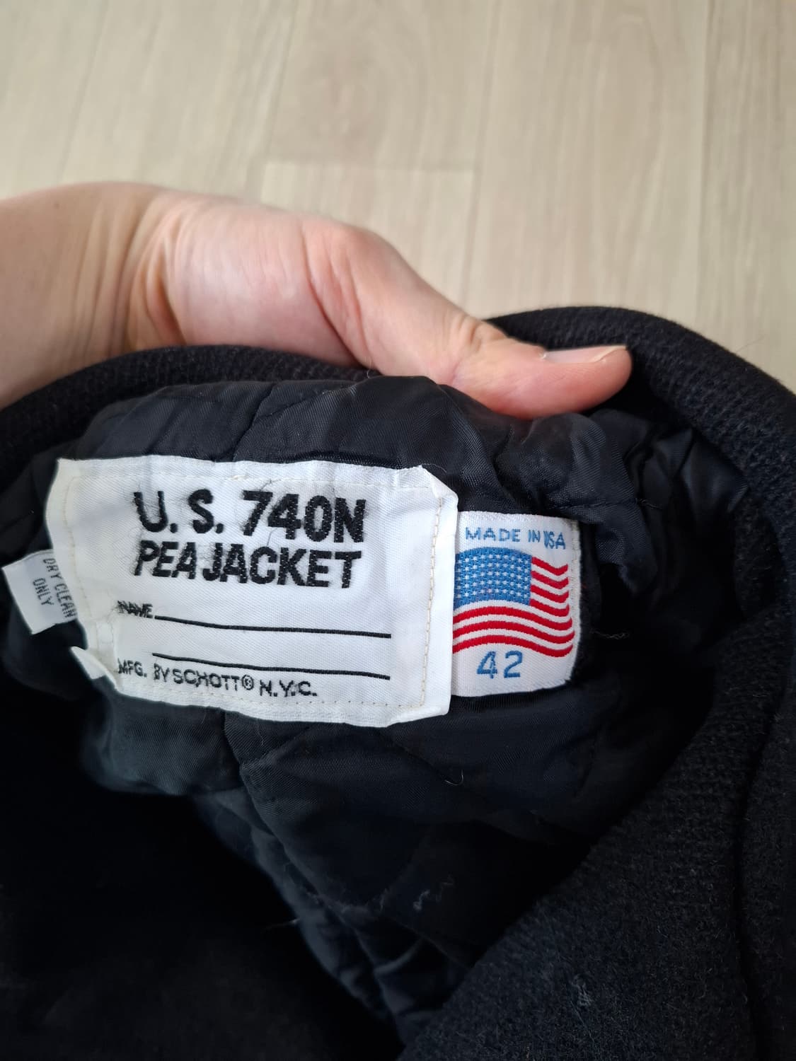 42 쇼트 U.S. 740N 블랙 피코트 상품이미지2